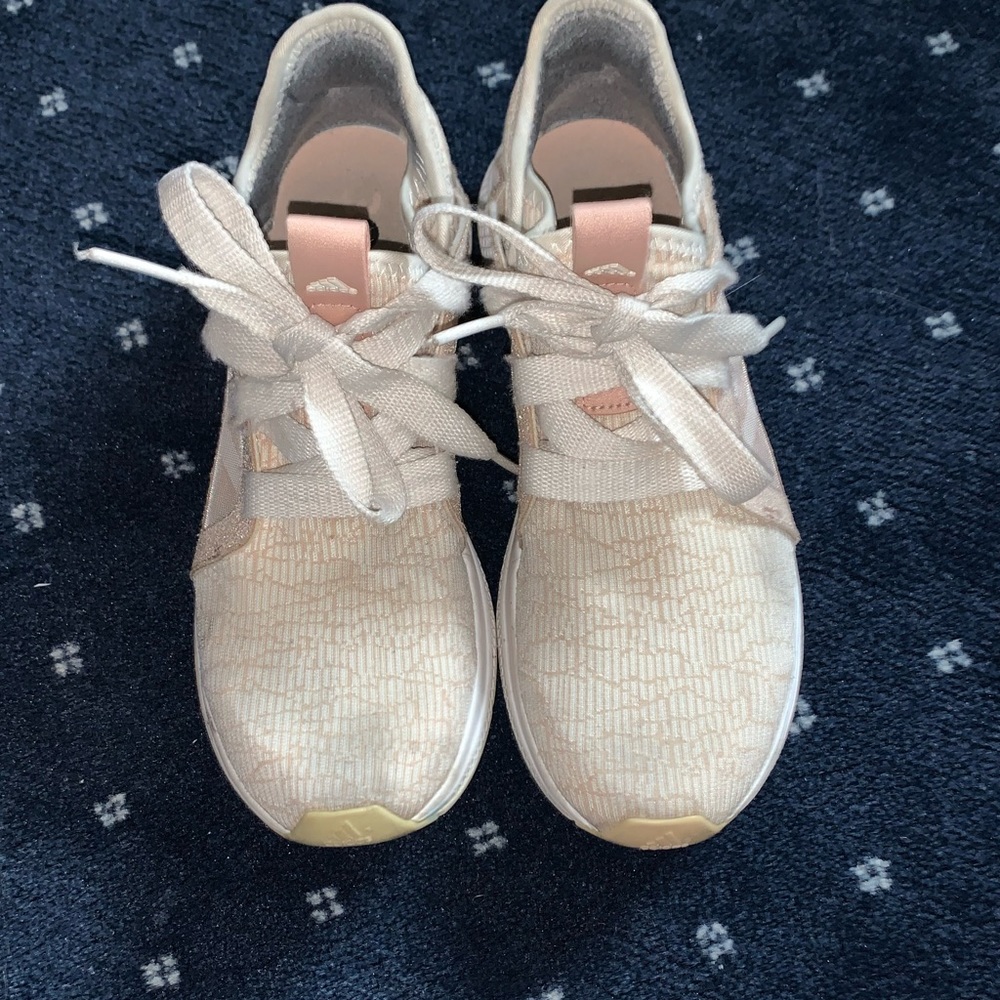 light pink adidas sneakers